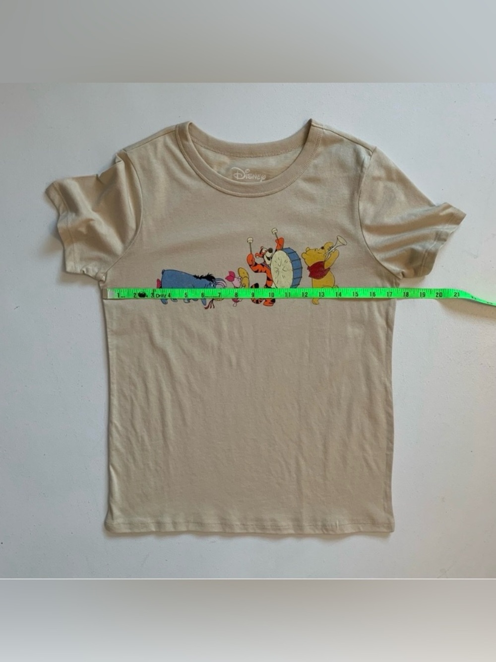 Disney Winnie The Pooh T-Shirt Tan Size XS Short Sleeve Tigger Piglet NWT - Picture 6 of 9